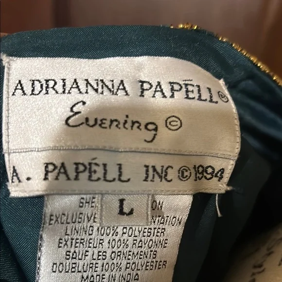 Vintage Adrianna Papell Black and Gold Blazer with Intricate Embroidery - Picture 2 of 5